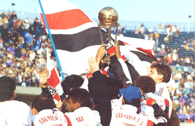 A celebração do primeiro título mundial da história do São Paulo